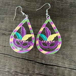 Colorful Mask Drop Earrings